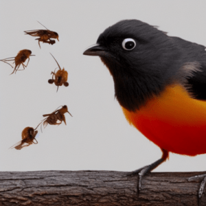 Insekten fressen Vögel