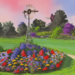 Gartenwindmühle, Windmühle für Garten, Gartenwindmühle kaufen, Gartenwindmühle Bild 3